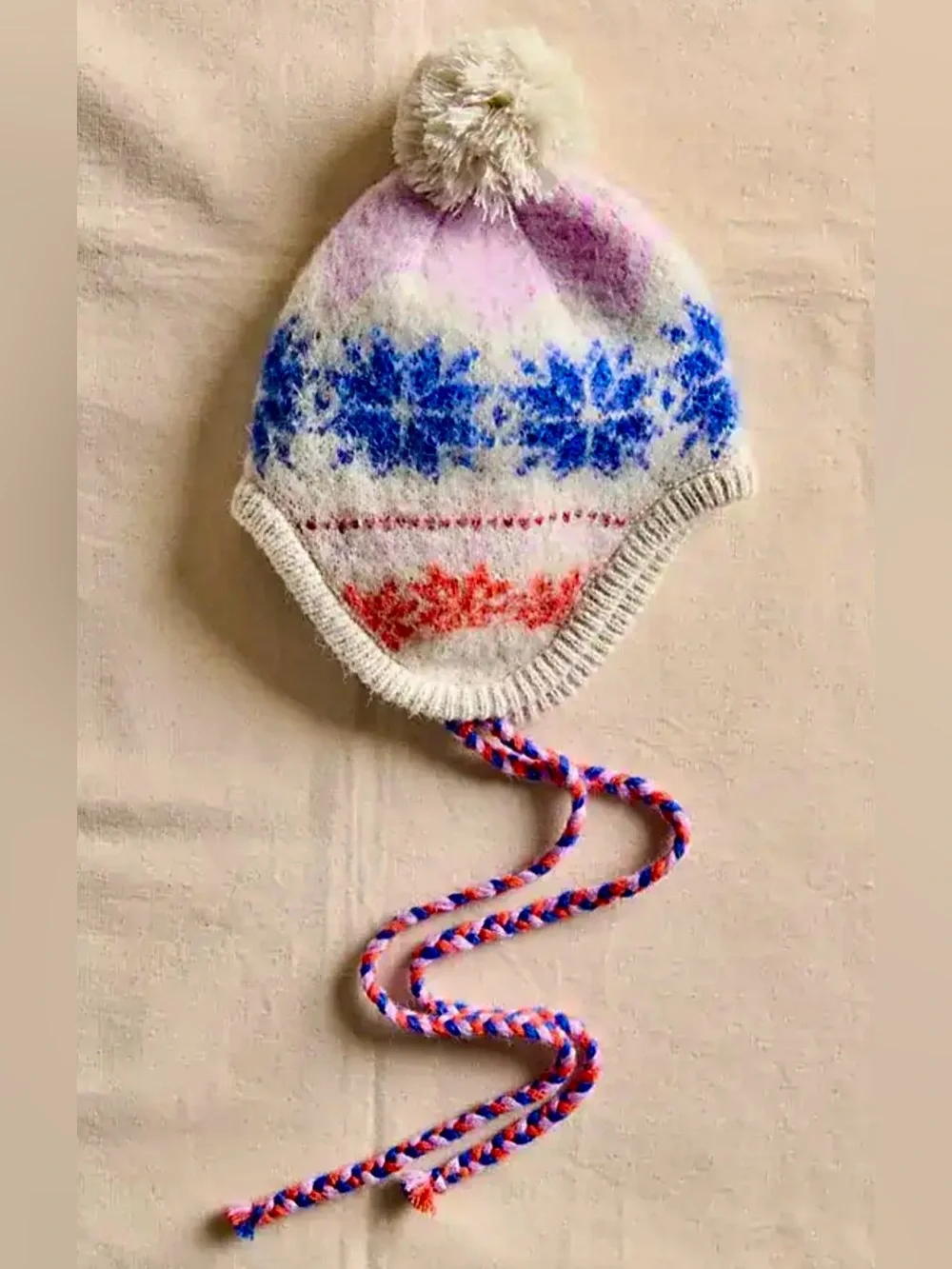 ❄️ Free People Winter Whimsy Multicolor Snow Hat - New ❄️